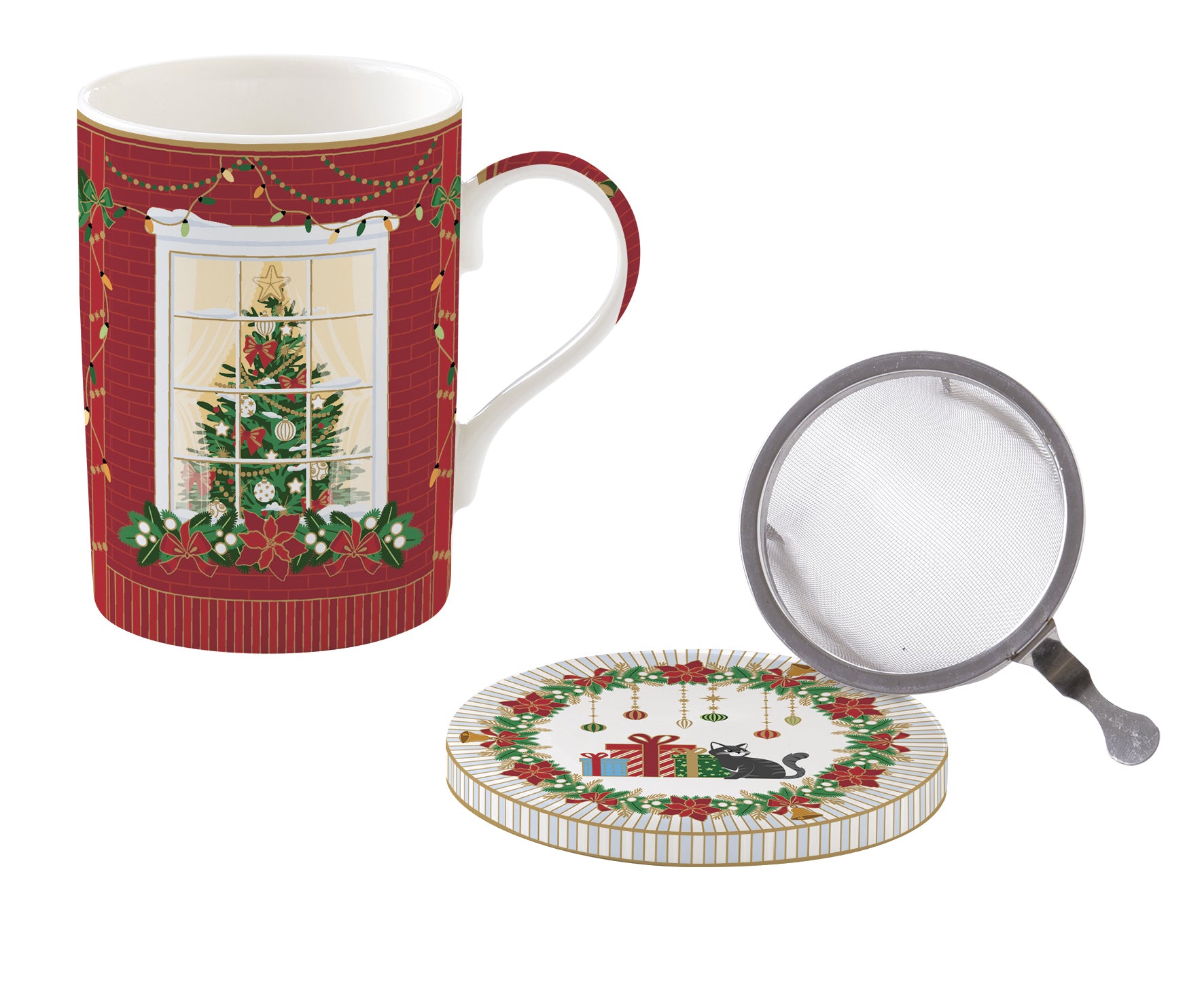 Kubek z zaparzaczem Festive Avenue 350 ml Easy Life