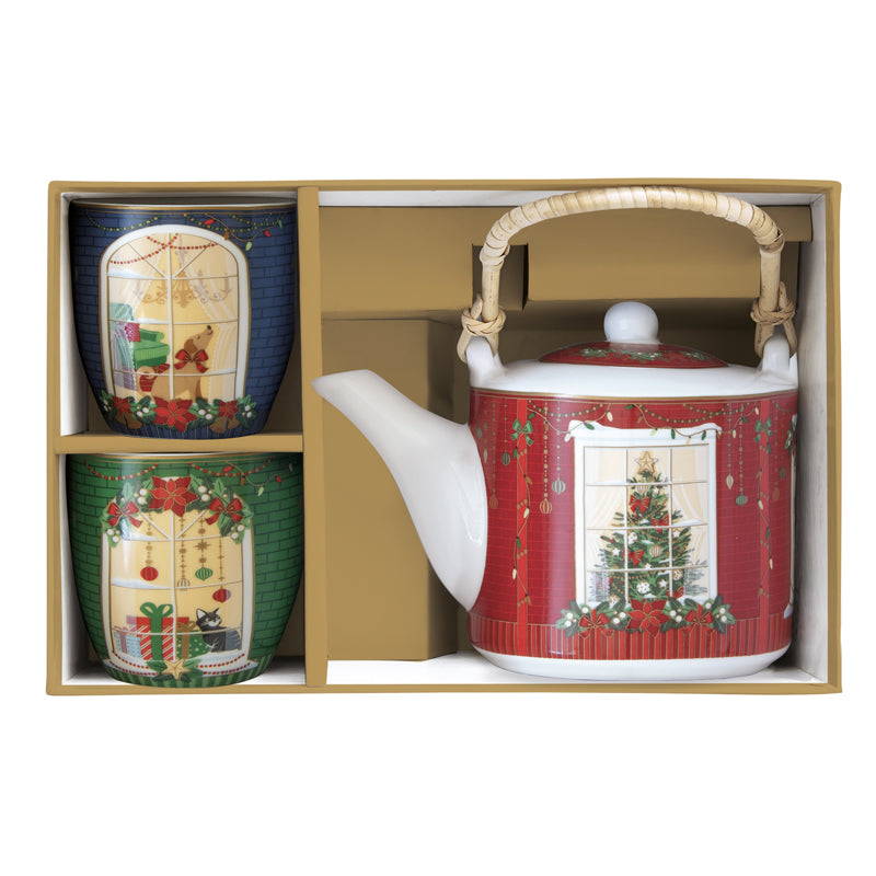 Czajnik z czarkami Festive Avenue 600ml Easy Life