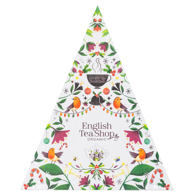 Herbaciany Kalendarz Adwentowy white 25 piramidek English Tea Shop