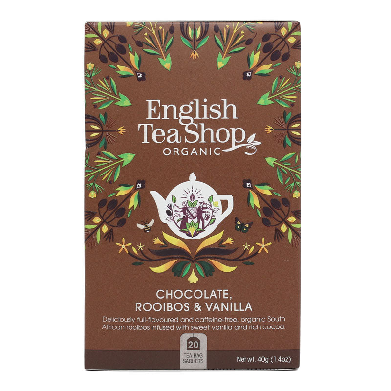 Herbata Chocolate Rooibos Vanilla 20 saszetek English Tea Shop