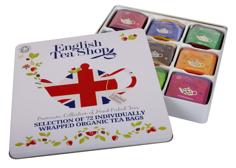 Zestaw Organic Union Jack Teas 72 saszetki English Tea Shop