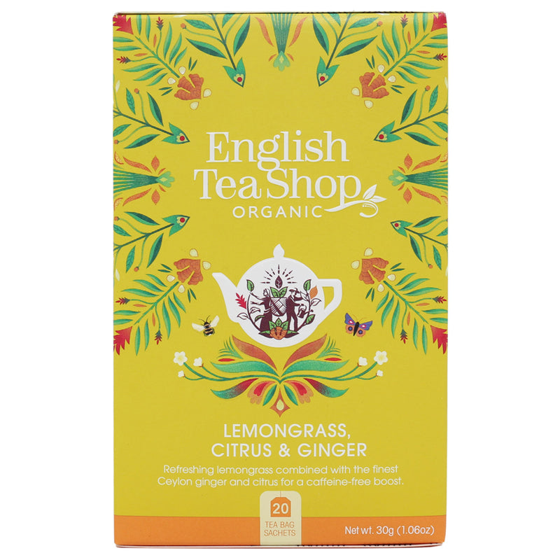 Herbata Lemongrass Citrus Ginger 20 saszetek English Tea Shop
